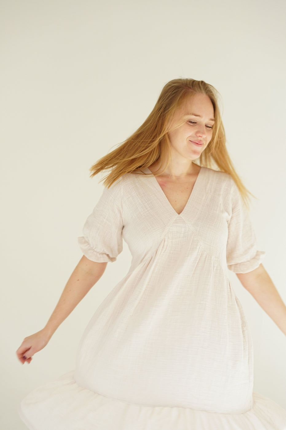 Linen muslin dress