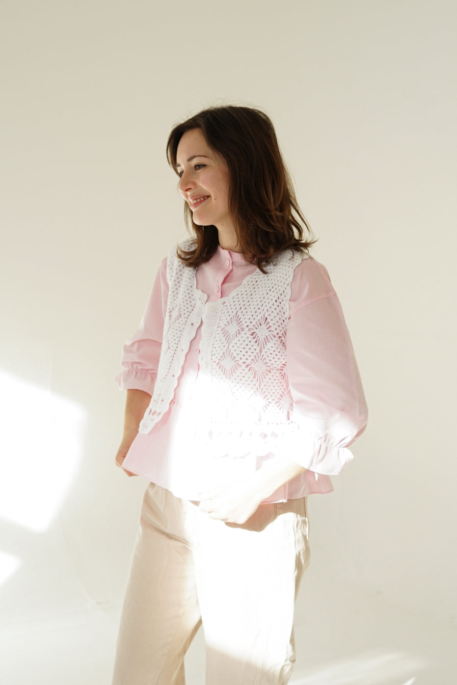 Tender poplin blouse