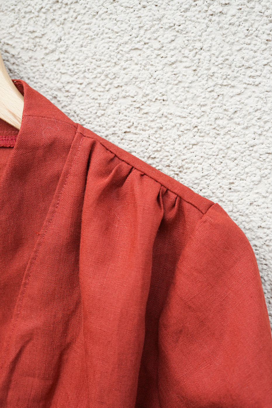 Ready to buy now: Cinnamon linen blouse