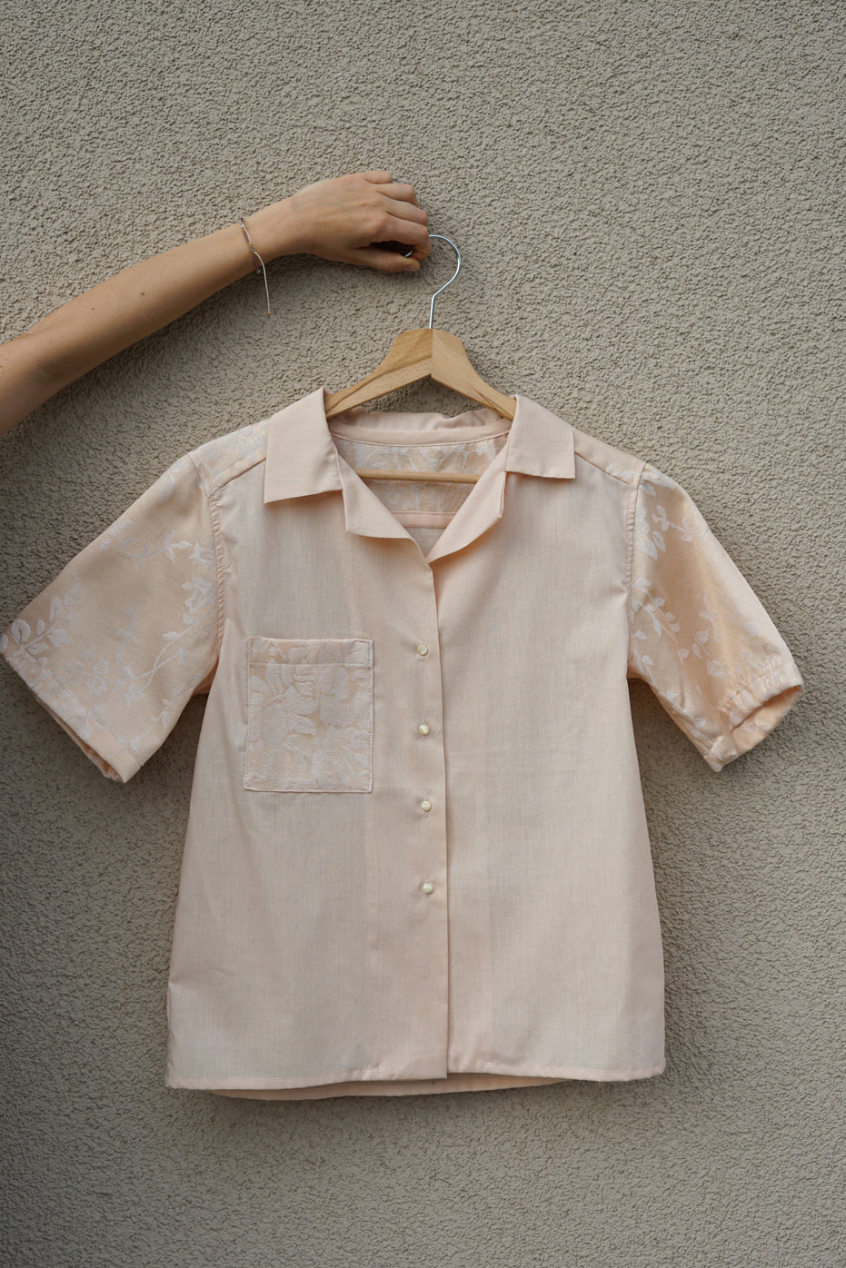 Ready to buy now: Elegant shirt from vintage fabric