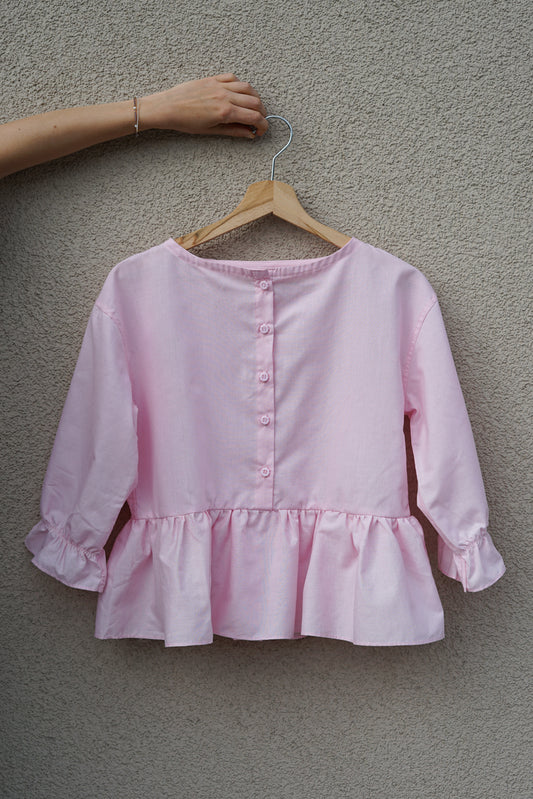 Ready to buy now: Soft pink blouse