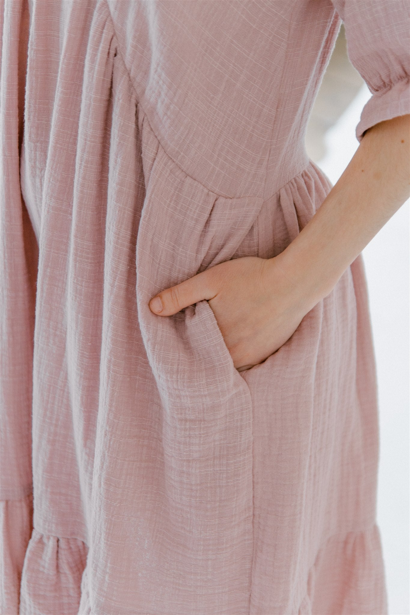 Linen muslin dress