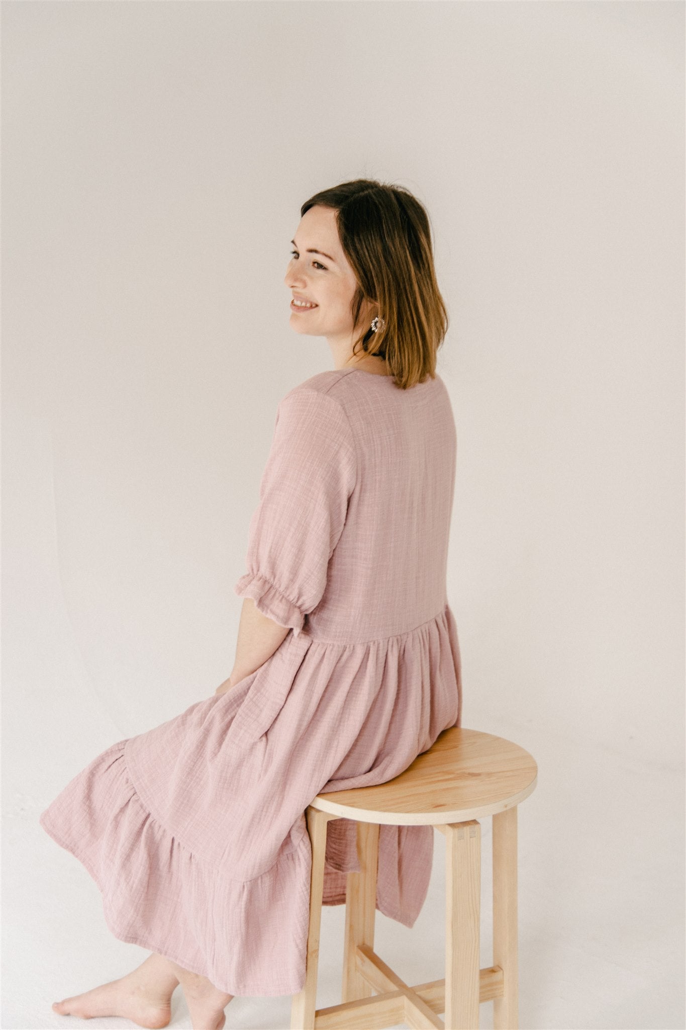 Linen muslin dress